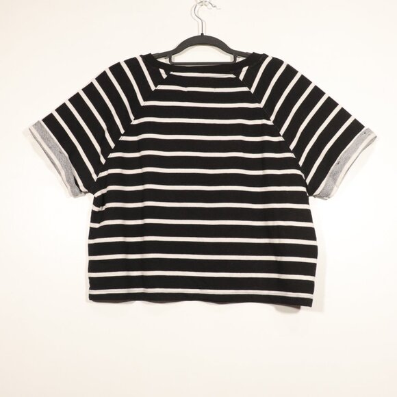 NWT Calvin Klein Size X-Large Black Striped Shirt - Picture 2 of 8